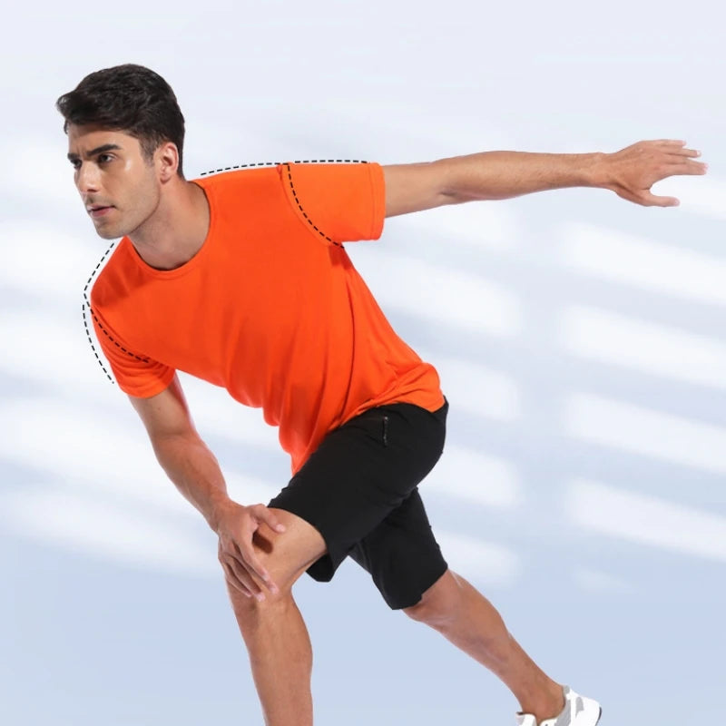 Men & Women Quick Dry Sports T-Shirt – Breathable Short Sleeve Gym Top for Running, Training, and Fitness | Unisex Moisture-Wicking Activewear Jersey