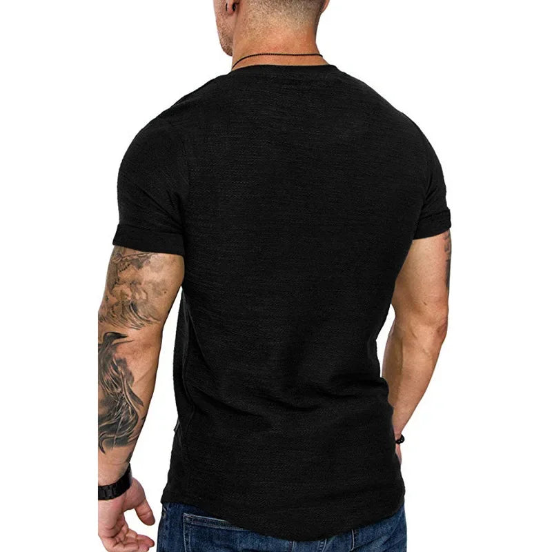 Men's Short Sleeve Crew Neck T-Shirt – Casual Basic Lightweight Fashion Tee for Daily Wear, Sports & Running