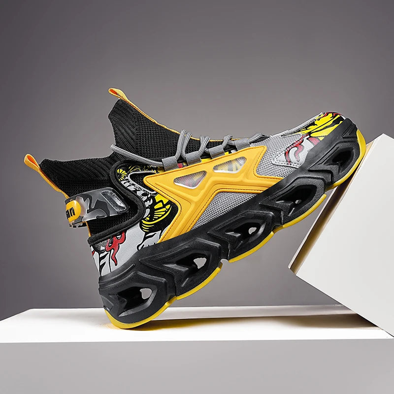 Men's Fashion Sneakers – Breathable Casual Running Shoes, Lightweight Sports Trainers, Comfortable Athletic Footwear