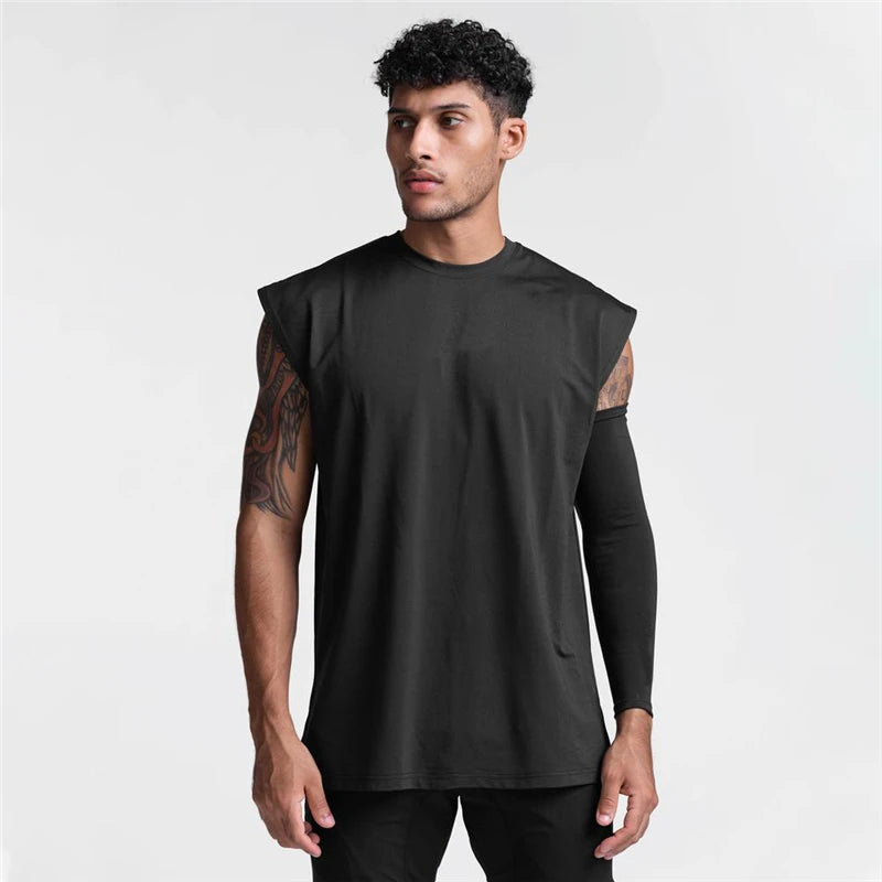 Men’s Sleeveless Gym Tank Top – Breathable Athletic Workout Shirt for Running, Training & Casual Sports