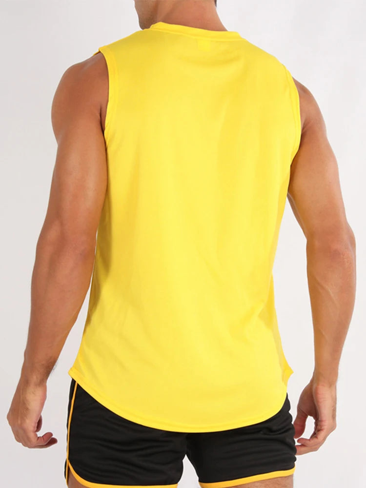 Men’s Sleeveless Fitness Training Vest – Lightweight Gym & Running Tank Top, shirt