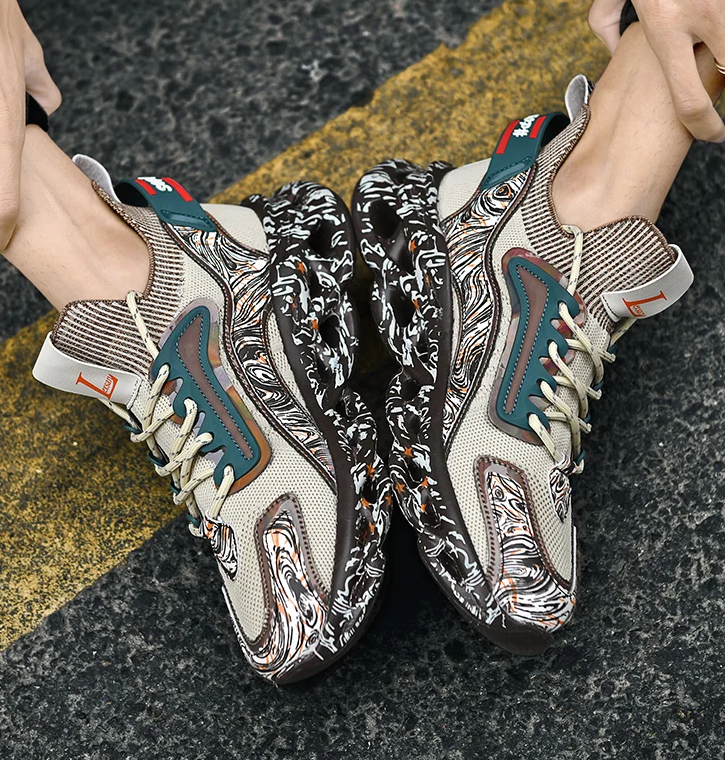 Men's Fashion Sneakers – Breathable Casual Running Shoes, Lightweight Sports Trainers, Comfortable Athletic Footwear