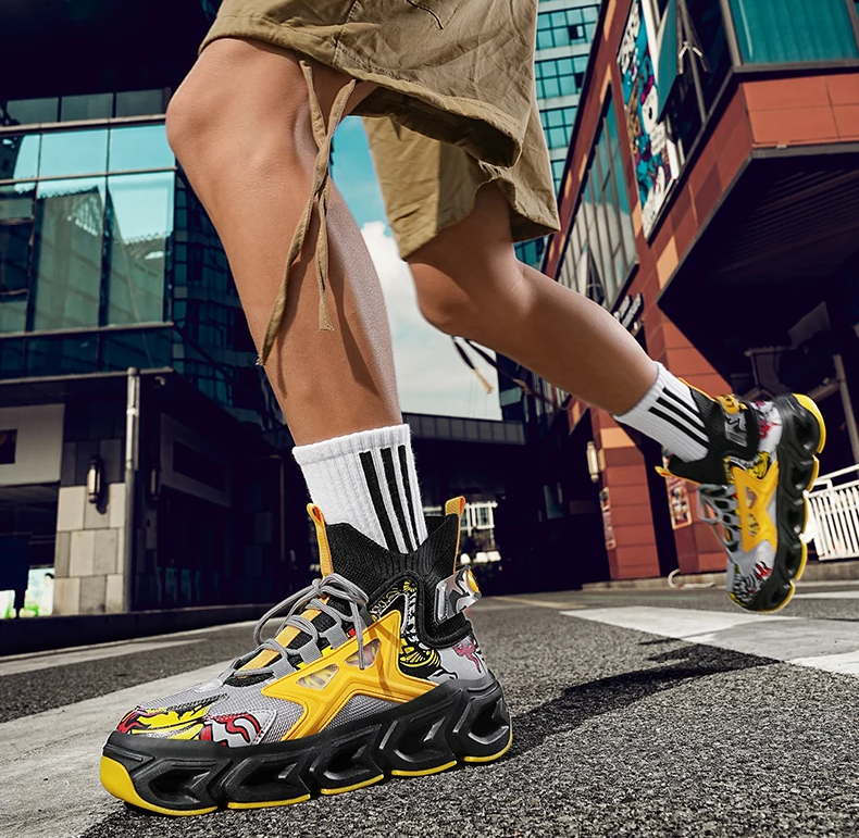 Men's Fashion Sneakers – Breathable Casual Running Shoes, Lightweight Sports Trainers, Comfortable Athletic Footwear
