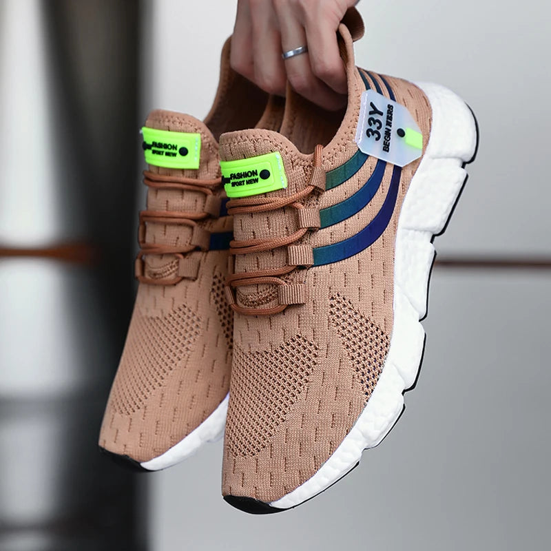 Casual Breathable Sneakers – Lightweight Mesh Running Shoes for Walking, Jogging & Outdoor Sports