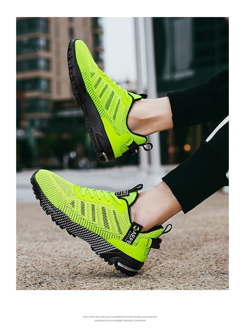 Men’s Running Shoes – Breathable Lightweight Outdoor Sports Sneakers, Comfortable Athletic Training Footwear