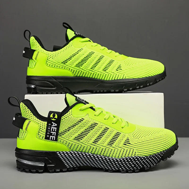 Men’s Running Shoes – Breathable Lightweight Outdoor Sports Sneakers, Comfortable Athletic Training Footwear