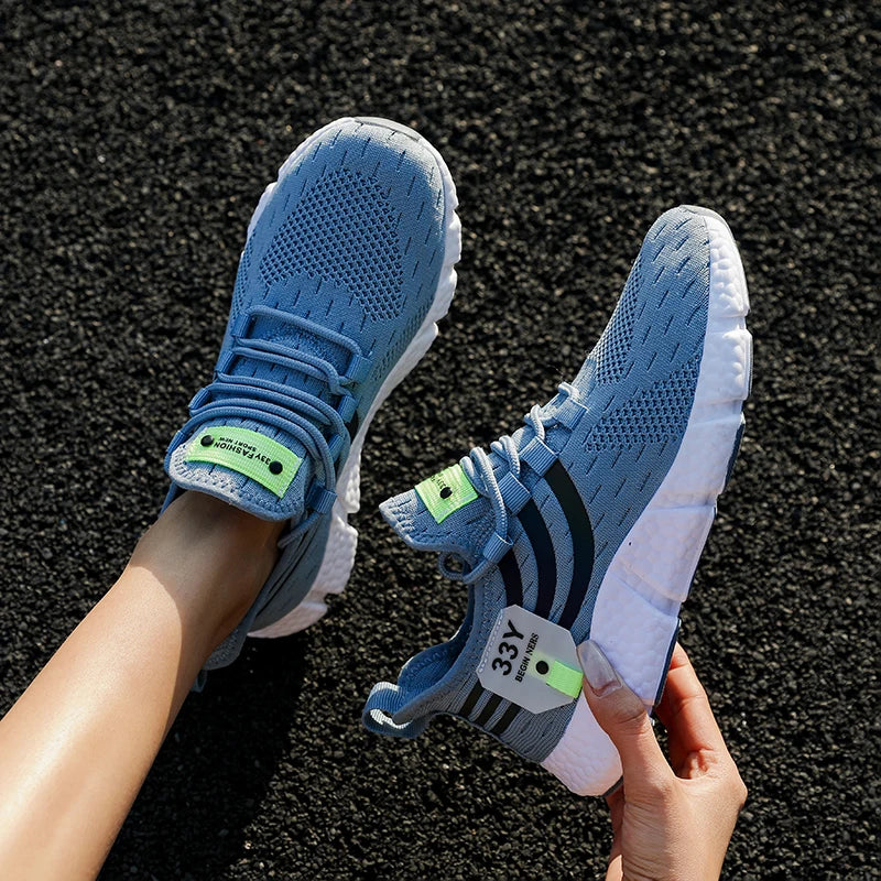 Casual Breathable Sneakers – Lightweight Mesh Running Shoes for Walking, Jogging & Outdoor Sports