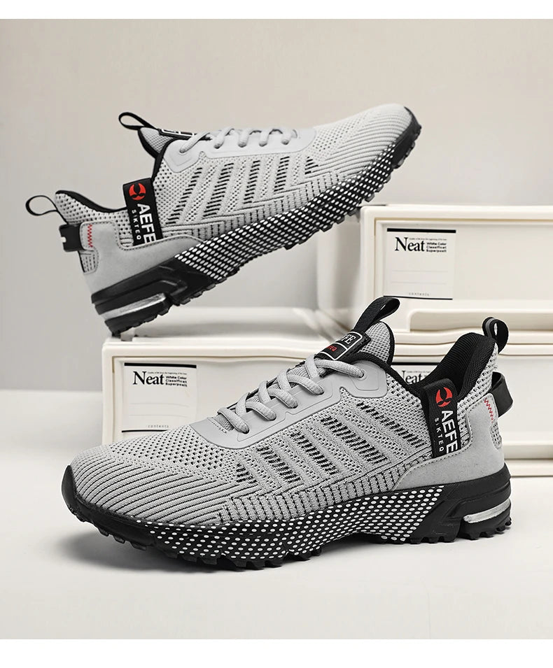 Men’s Running Shoes – Breathable Lightweight Outdoor Sports Sneakers, Comfortable Athletic Training Footwear
