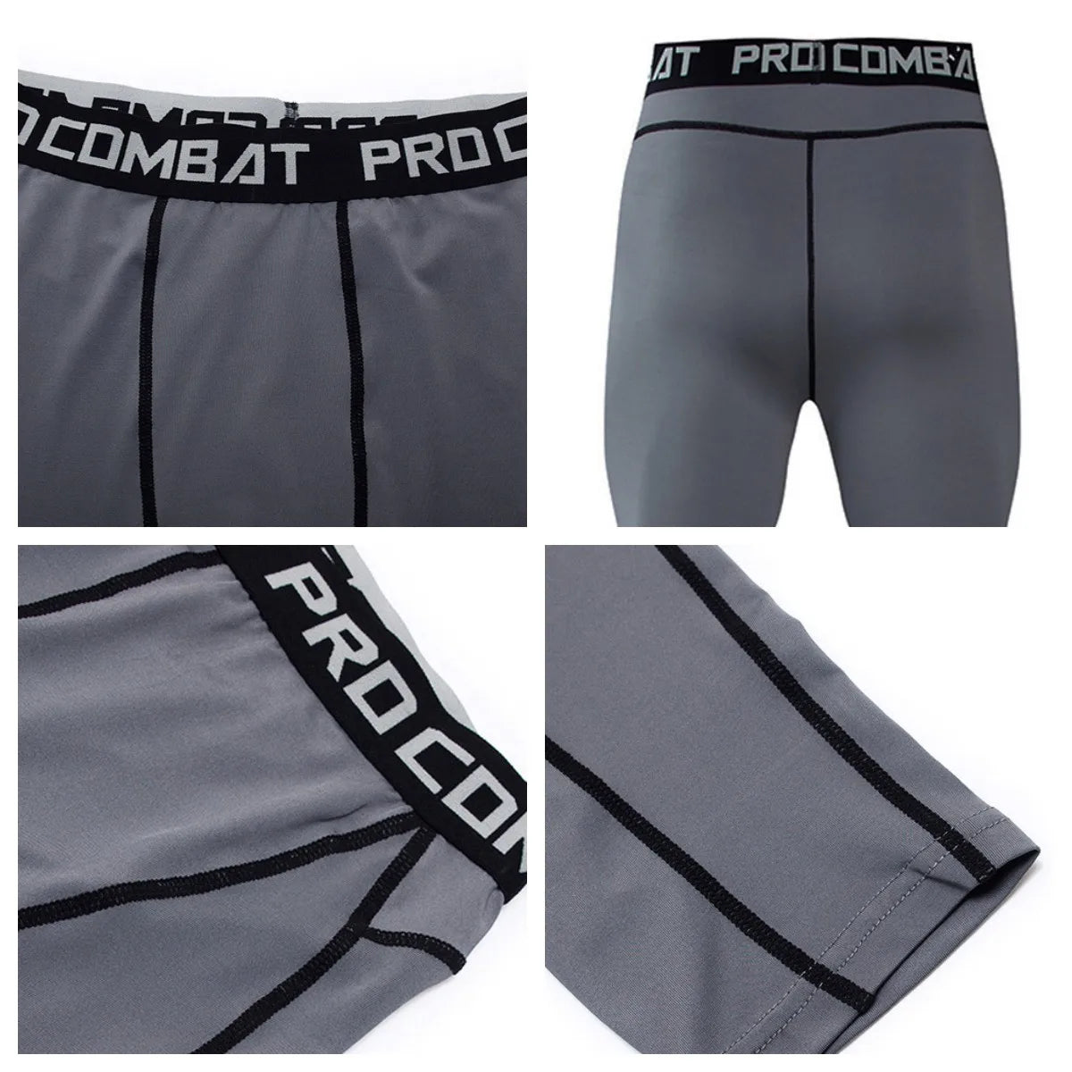 Men's Compression Workout Shorts – Elastic Slim Fit Gym Tights for Bodybuilding & Running