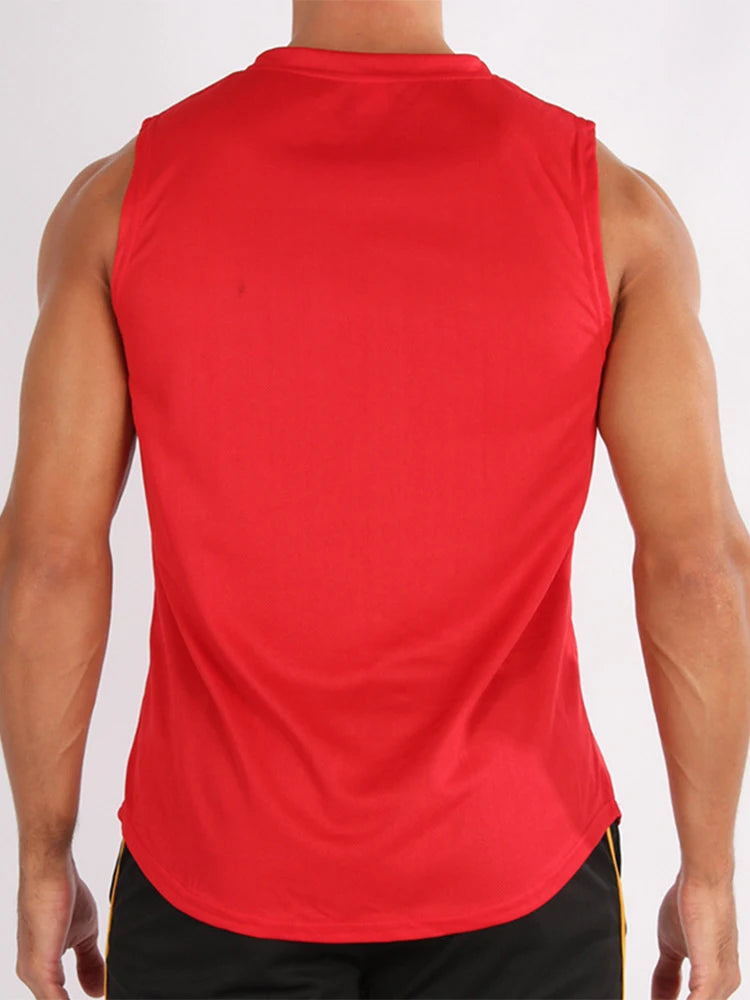 Men’s Sleeveless Fitness Training Vest – Lightweight Gym & Running Tank Top, shirt