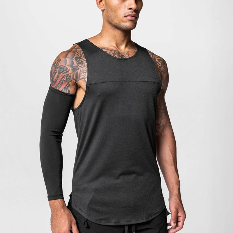 Men’s Sleeveless Bodybuilding Training Tank Top Shirt – High-Performance Gym Vest for Strength & Conditioning