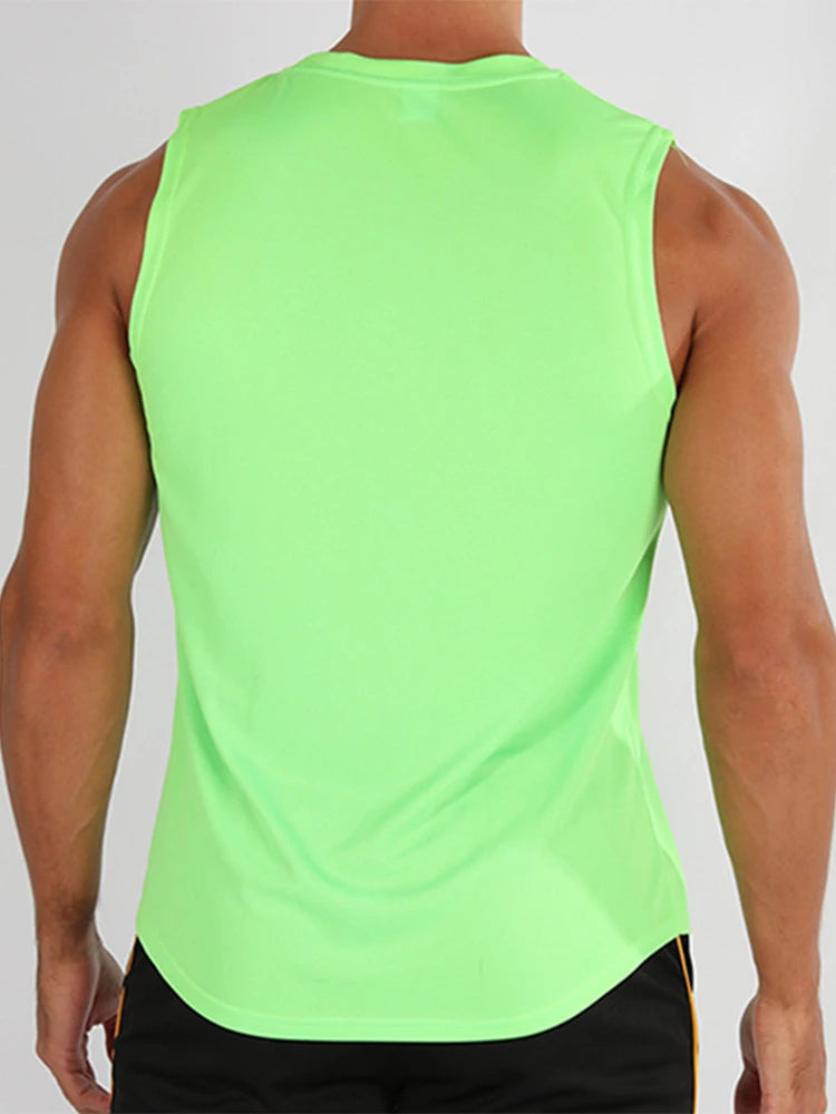 Men’s Sleeveless Fitness Training Vest – Lightweight Gym & Running Tank Top, shirt