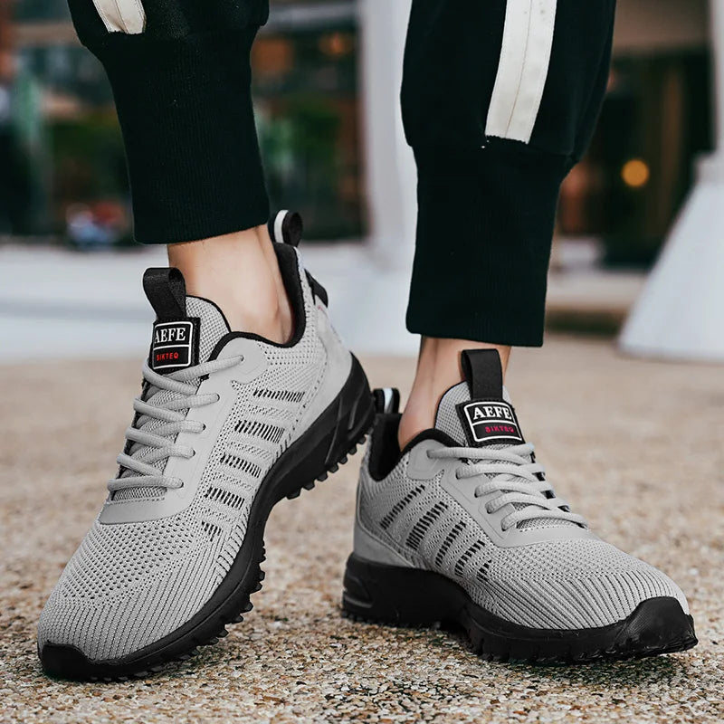 Men’s Running Shoes – Breathable Lightweight Outdoor Sports Sneakers, Comfortable Athletic Training Footwear