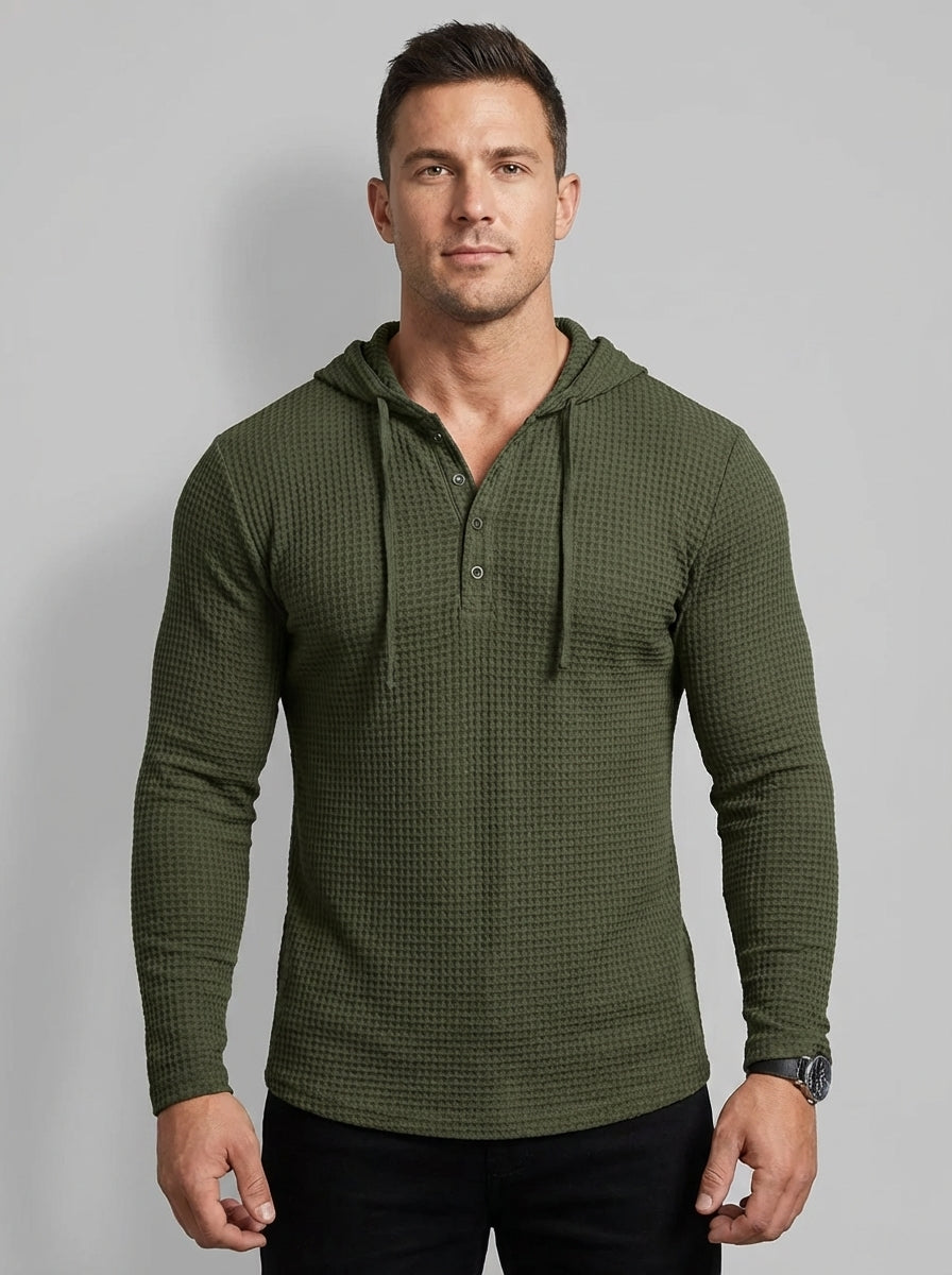 ErgonWaffle | Hooded Long Sleeve Tee