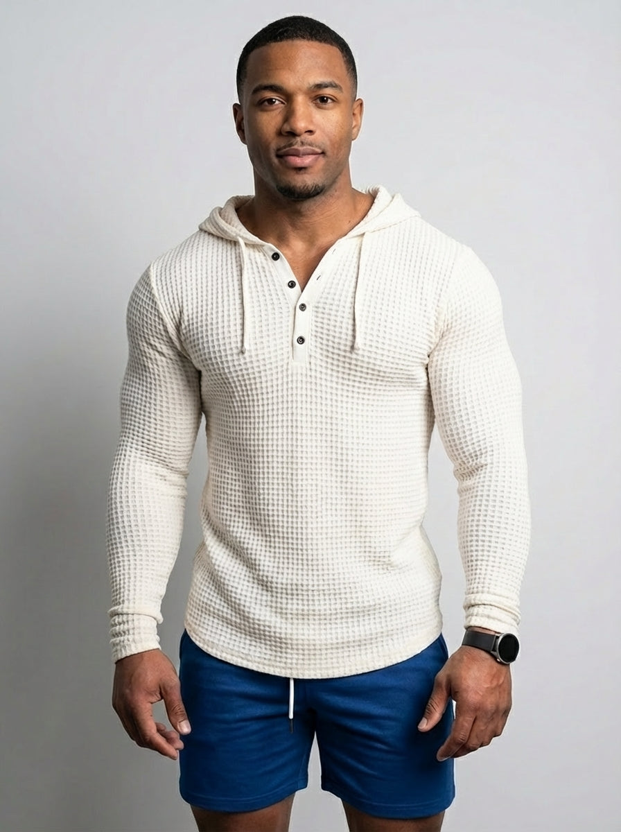 ErgonWaffle | Hooded Long Sleeve Tee