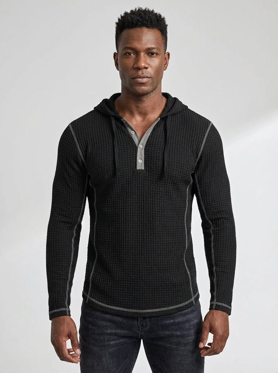 ErgonWaffle | Hooded Long Sleeve Tee