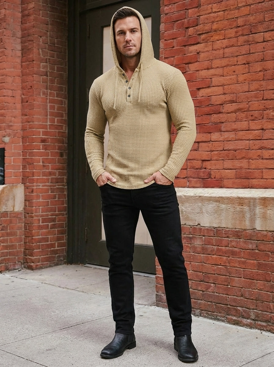 ErgonWaffle | Hooded Long Sleeve Tee