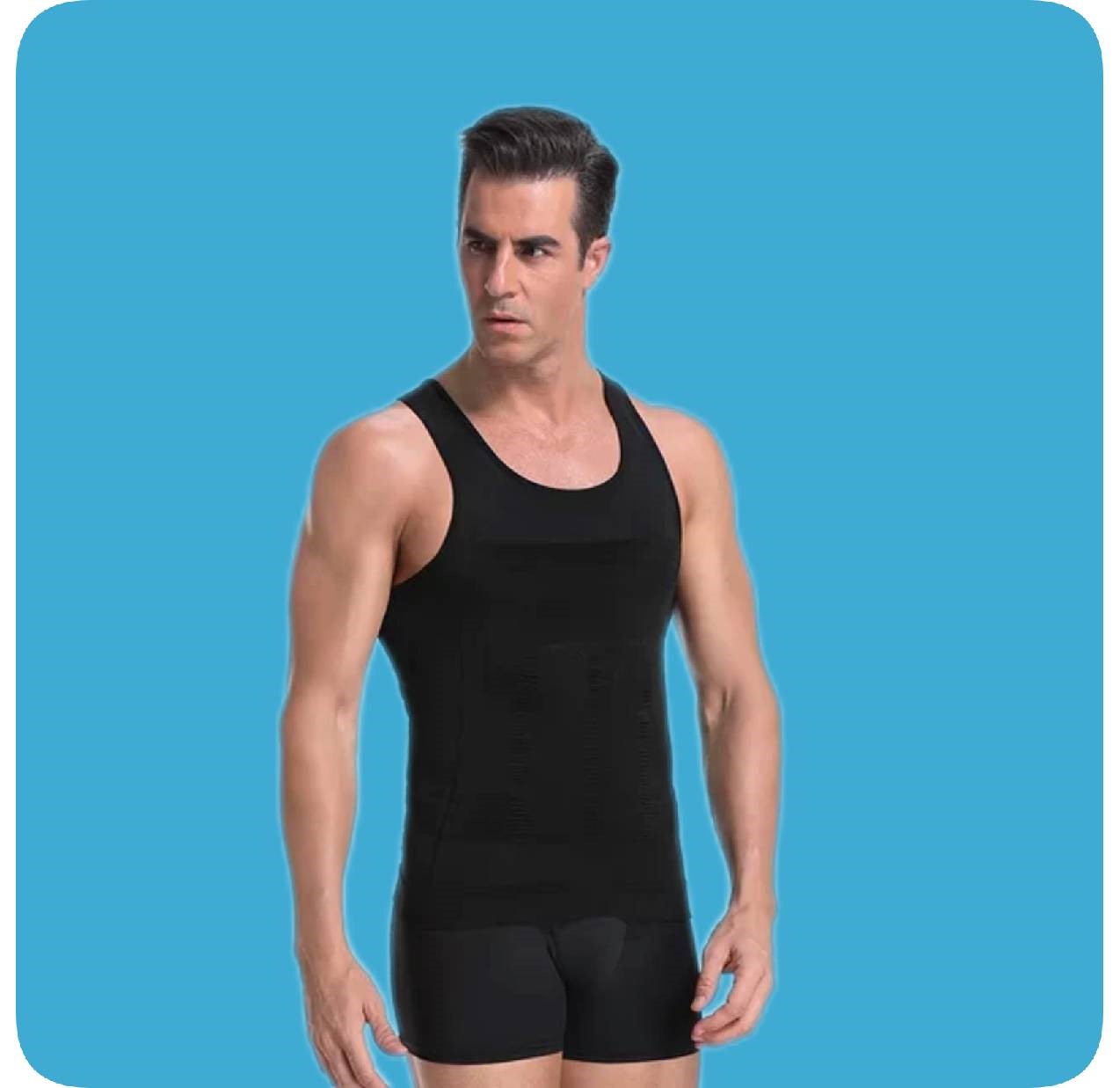 ErgonShaper | Men's Compression Body Shaper Tank Top, Slimming Vest