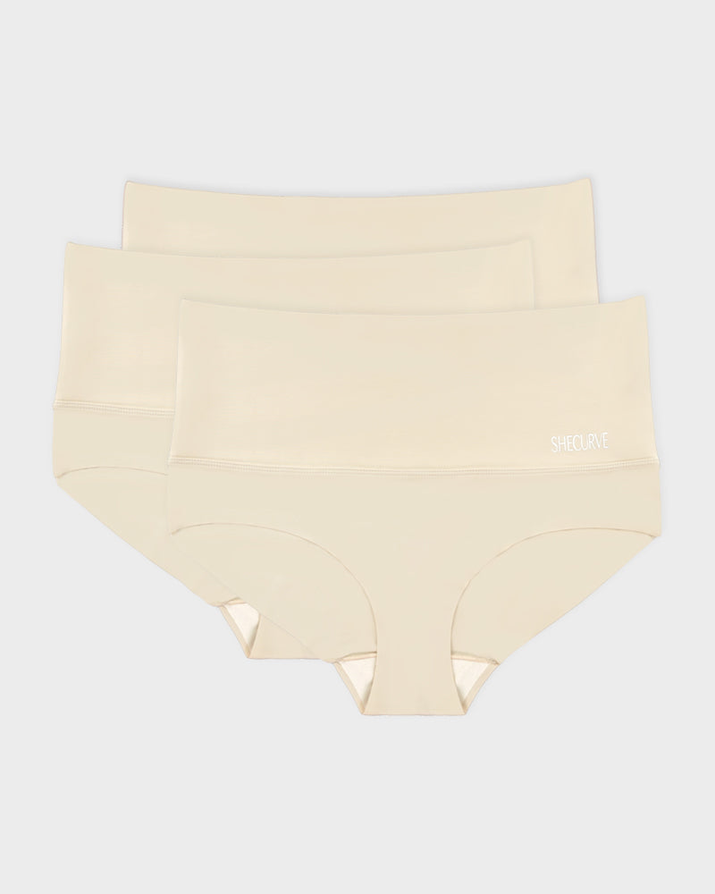 3-Pack High Waisted Tummy Control Briefs 0