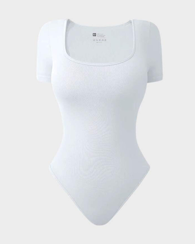 Basic Square Neck Bodysuit 0