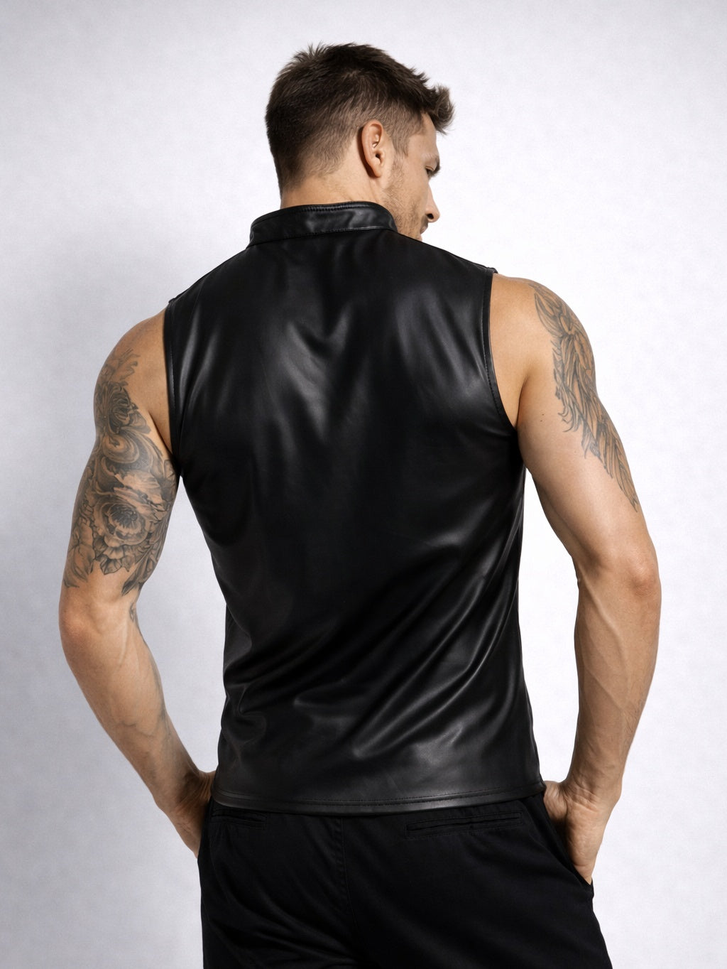 ErgonRogue | Zipper Leather Vest
