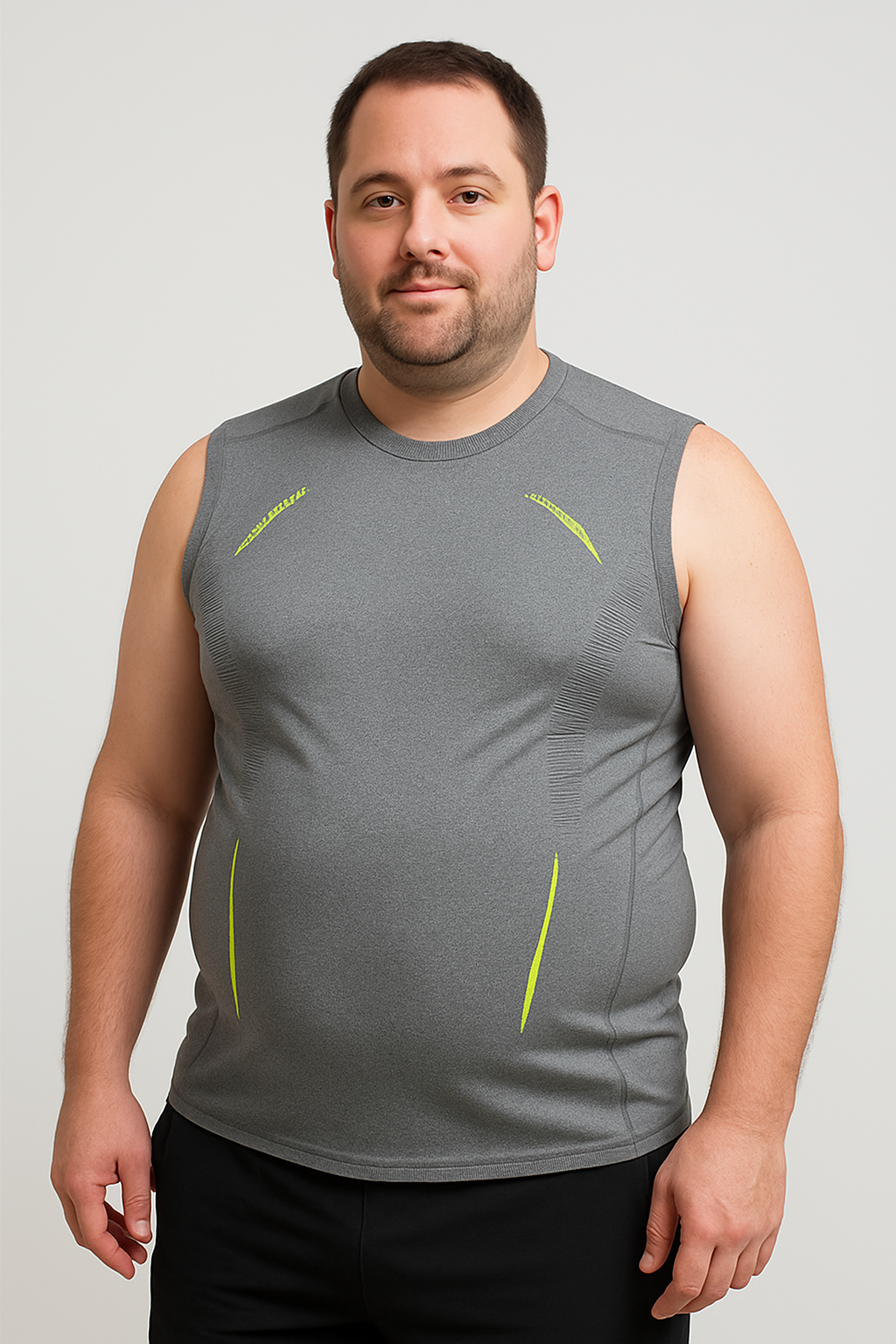 Men’s Compression Tank Top – Hides Belly Fat & Gynecomastia - Sleeveless Quick-Dry Gym Shirt – Muscle Fit Sports Vest for Running, Training & Bodybuilding