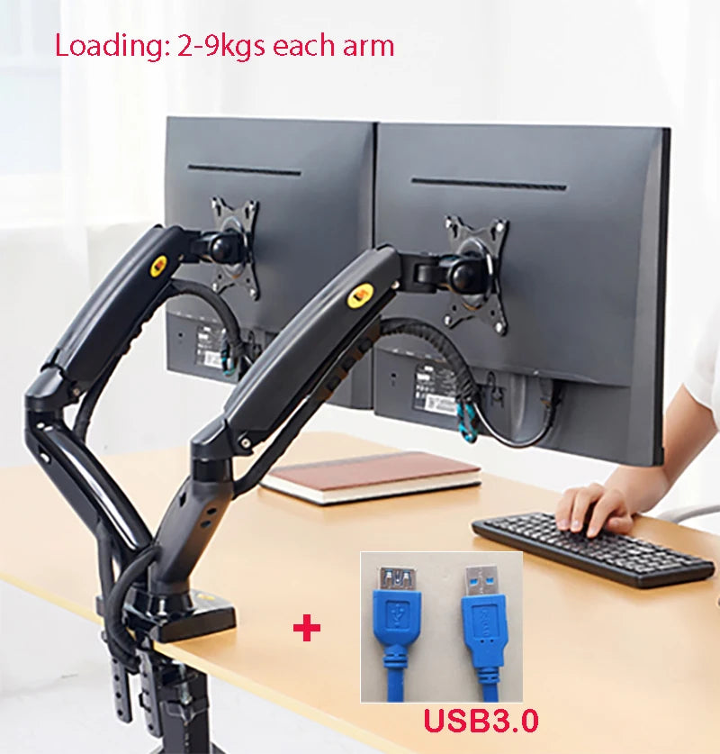 Ergonspace 17"-27" Dual Monitor Mount