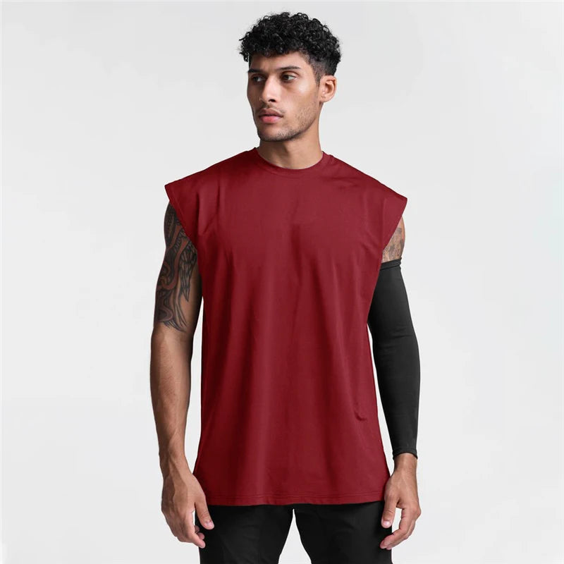 Men’s Sleeveless Gym Tank Top – Breathable Athletic Workout Shirt for Running, Training & Casual Sports