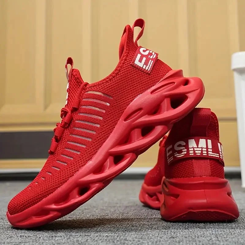 Unisex Mesh Running Sneakers – Breathable Lightweight Sports Shoes for Men, Women & Kids, Outdoor Casual Trainers