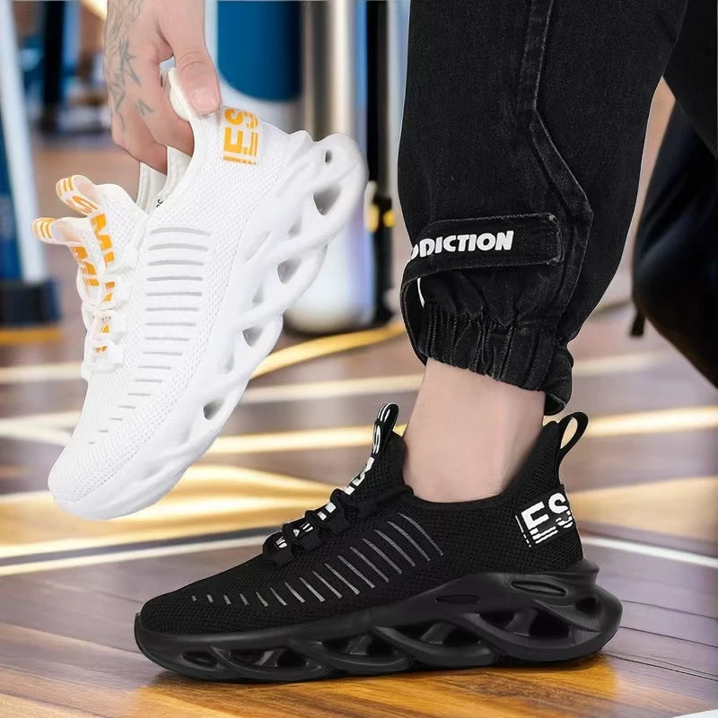 Unisex Mesh Running Sneakers – Breathable Lightweight Sports Shoes for Men, Women & Kids, Outdoor Casual Trainers