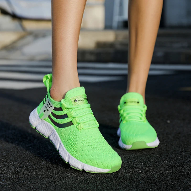 Casual Breathable Sneakers – Lightweight Mesh Running Shoes for Walking, Jogging & Outdoor Sports