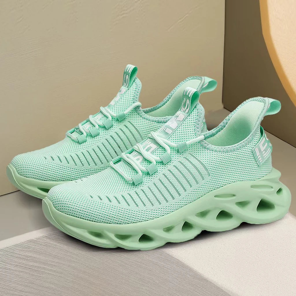 Unisex Mesh Running Sneakers – Breathable Lightweight Sports Shoes for Men, Women & Kids, Outdoor Casual Trainers