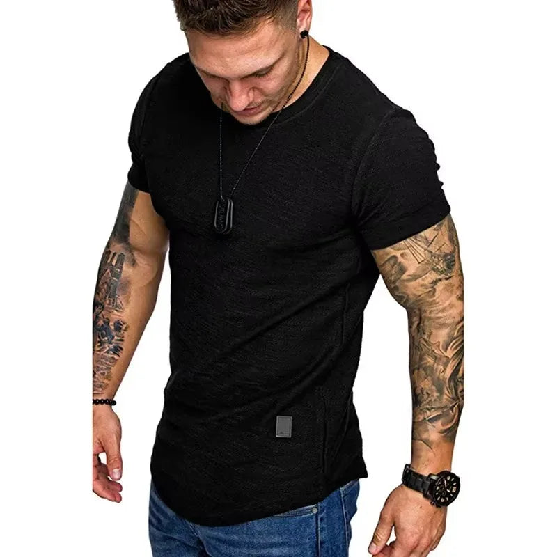 Men's Short Sleeve Crew Neck T-Shirt – Casual Basic Lightweight Fashion Tee for Daily Wear, Sports & Running