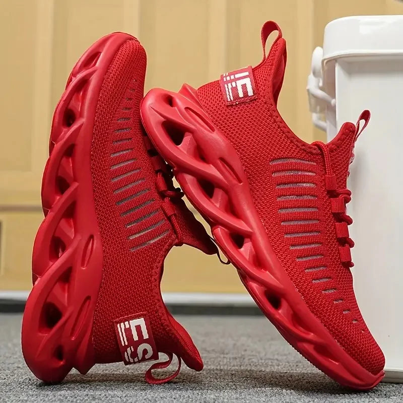 Unisex Mesh Running Sneakers – Breathable Lightweight Sports Shoes for Men, Women & Kids, Outdoor Casual Trainers