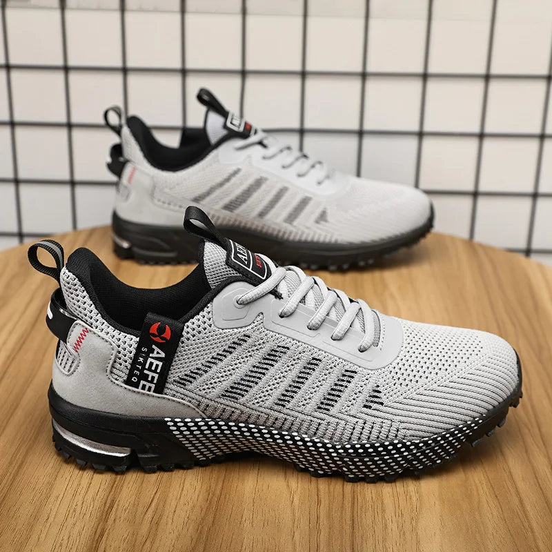 Men’s Running Shoes – Breathable Lightweight Outdoor Sports Sneakers, Comfortable Athletic Training Footwear