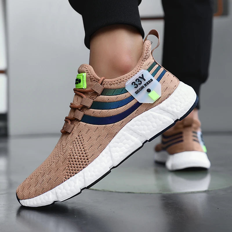Casual Breathable Sneakers – Lightweight Mesh Running Shoes for Walking, Jogging & Outdoor Sports