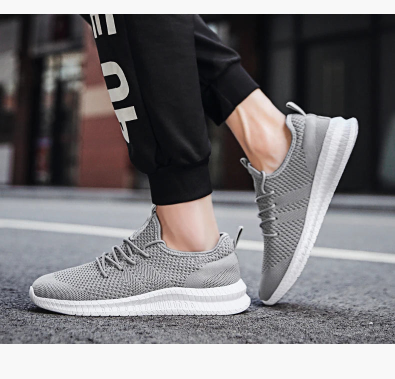 Men’s Breathable Mesh Sneakers – Lightweight Casual Running, Training & Walking Shoes