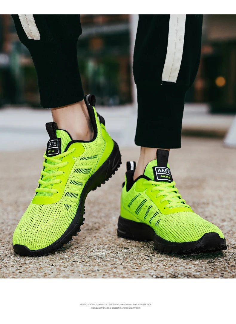 Men’s Running Shoes – Breathable Lightweight Outdoor Sports Sneakers, Comfortable Athletic Training Footwear