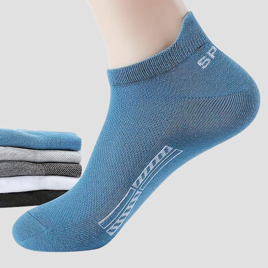 5-Pack Breathable Cotton Socks