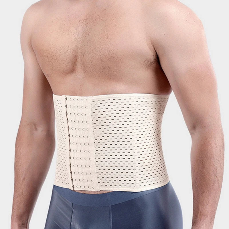 Men’s Slimming Waist Trainer Belt – Body Shaper Corset for Tummy Control, Belly Fat Reduction & Compression Fitness Shapewear