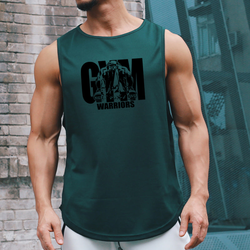 Men's Mesh Quick-Dry Gym Tank Top – Moisture-Wicking Sleeveless Muscle Shirt for Workout, Bodybuilding & Training