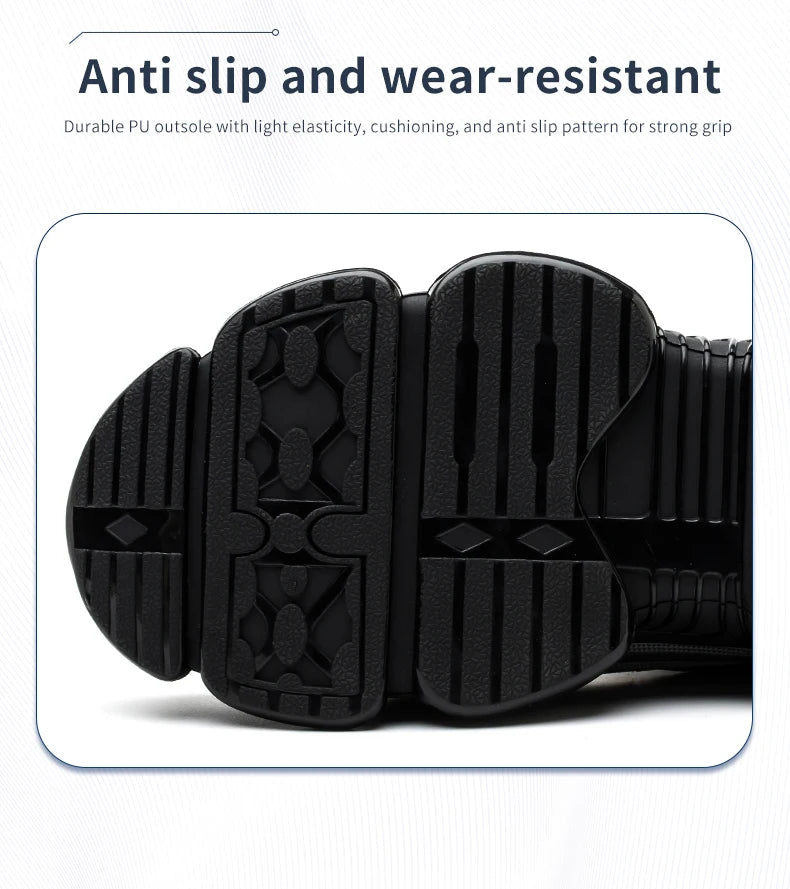 Steel Toe Safety Shoes – Slip-On Work Sneakers with Dial Closure, Breathable Anti-Smash & Anti-Puncture Protection