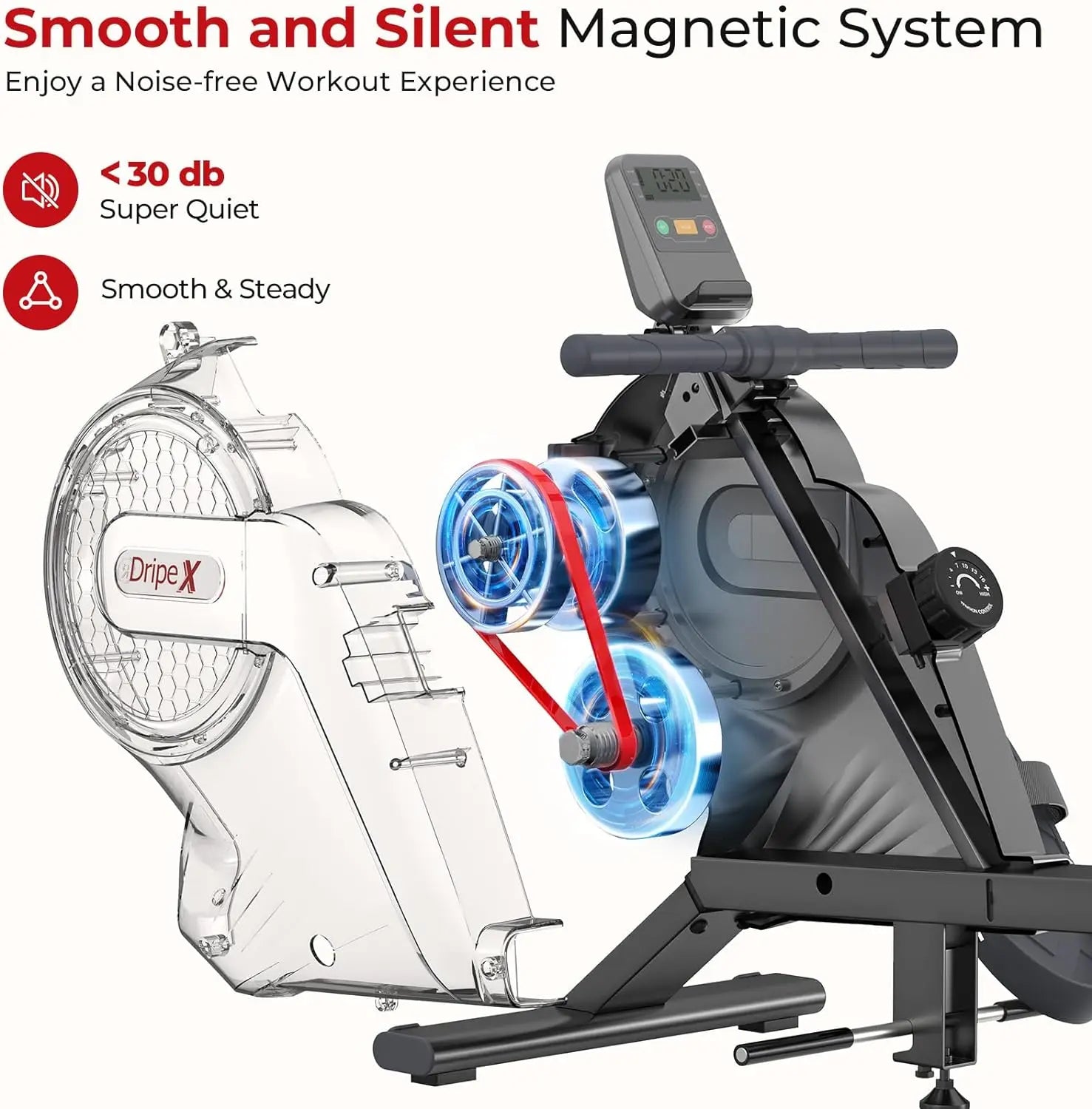 Ergonspace Magnetic Rowing Machine