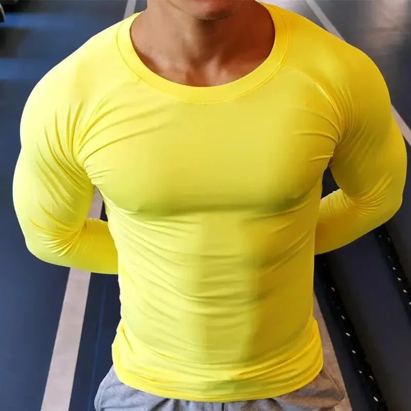 Men’s & Women’s Compression Long Sleeve Running Shirt – Youth & Adult Sizes for Basketball, Football, Gym & Training