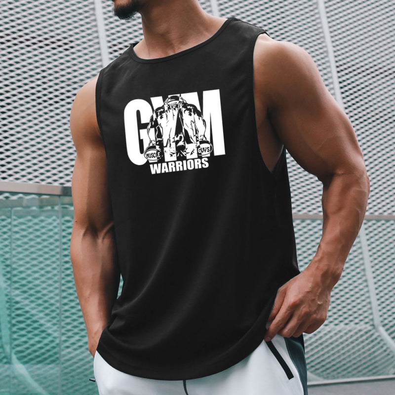Men's Mesh Quick-Dry Gym Tank Top – Moisture-Wicking Sleeveless Muscle Shirt for Workout, Bodybuilding & Training