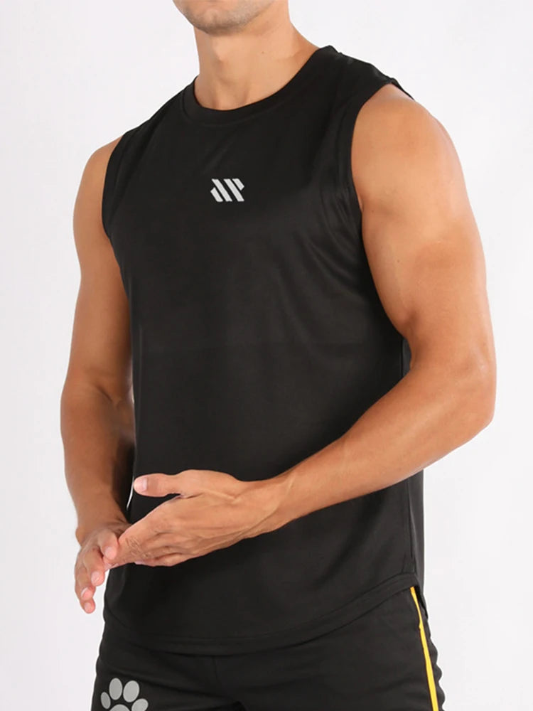 Men’s Sleeveless Fitness Training Vest – Lightweight Gym & Running Tank Top, shirt
