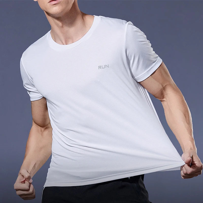Men’s Quick-Dry Short Sleeve Gym T-Shirt – Lightweight Athletic Tee for Running, Fitness & Training
