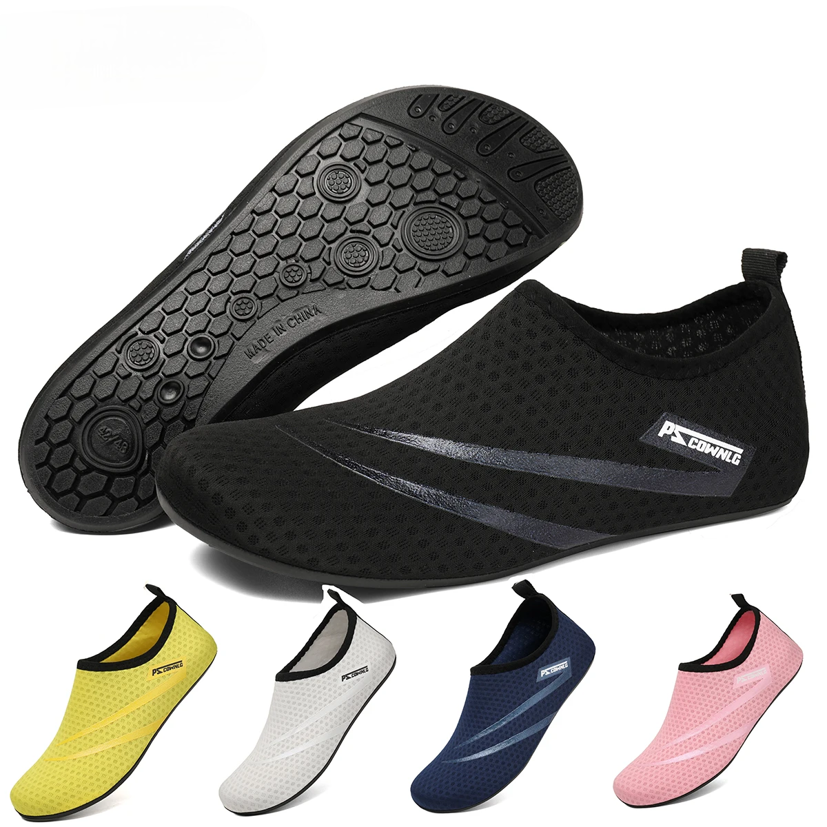 Men’s Water Shoes – Quick-Dry Aqua Socks for Swimming, Diving, Surfing, Beach & Barefoot Sports