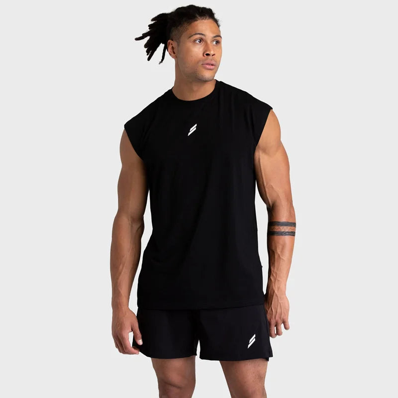 Men’s Sleeveless Gym Tank Top – Loose Fit, Breathable Quick-Dry Workout Shirt for Training & Running