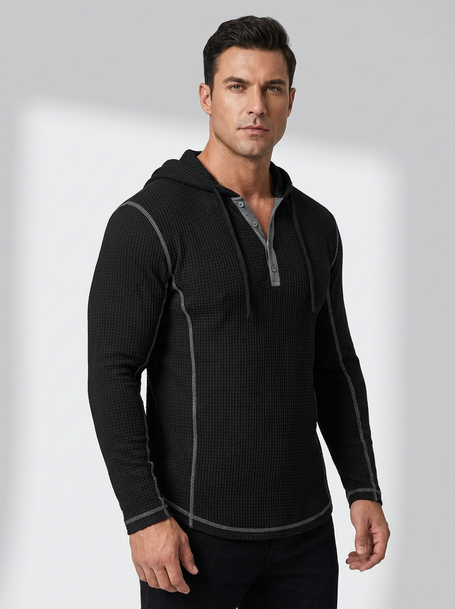 ErgonWaffle | Hooded Long Sleeve Tee